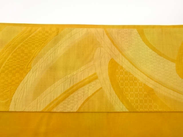  抽象波模様織出し名古屋帯